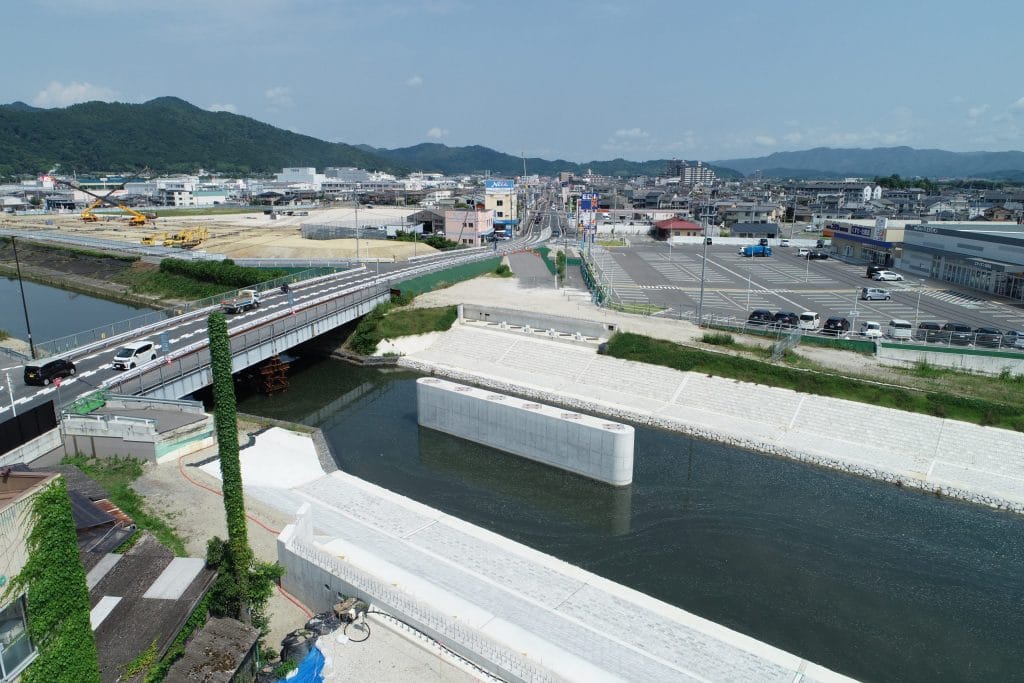 国道9号若宮橋架替橋梁下部(P1)工事