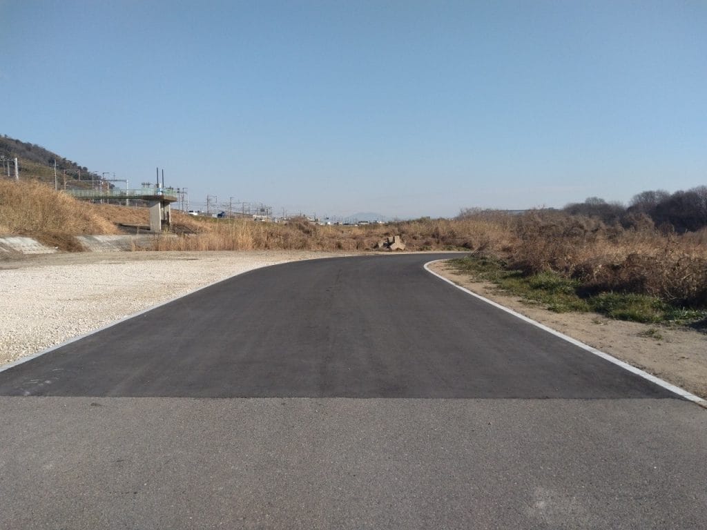 桂川下植野地区上流河道掘削他工事